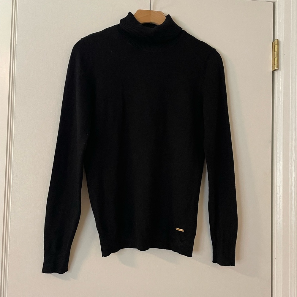 Calvin Klein Classic Black Turtleneck Sweater